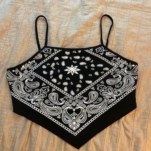 Never worn bandana style tank